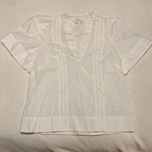 Anthropologie white blouse shirt